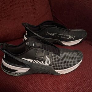 Nike Black and White Metcon Athletic Shoes